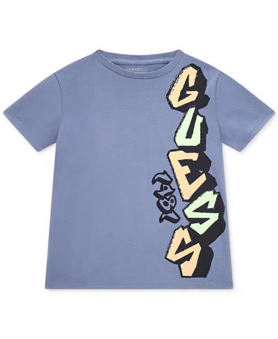 Guess Kids' Big Boys Short-sleeve Cotton Logo Graphic T-shirt In Gcz-open