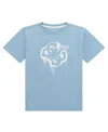 Guess Big Boys Short Sleeve Logo T-shirt In Blue