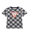 Guess Big Boys Short Sleeve T-shirt In Blue