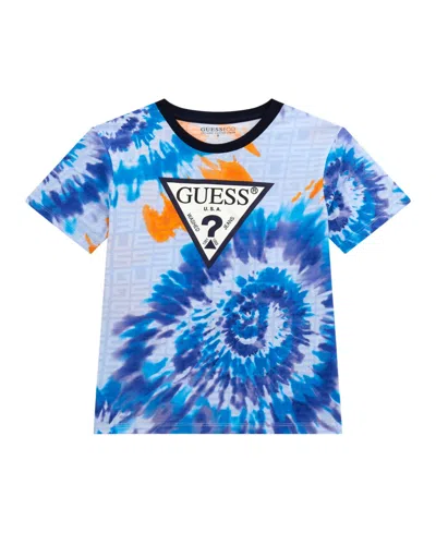 Guess Kids' Big Boys Short Sleeve T-shirt In Multi
