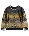 Guess Sequin-embellished Sweatshirt In Gold