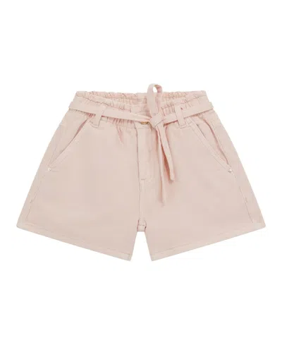 Guess Kids' Big Girls Bull Denim Shorts In Pink