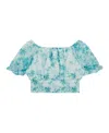 Guess Big Girls Chiffon Flutter Sleeve Top