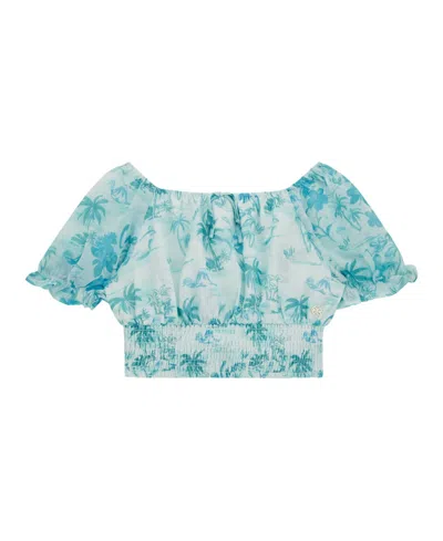 Guess Kids' Big Girls Chiffon Flutter Sleeve Top