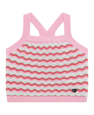 GUESS BIG GIRLS COLORFUL CROCHET TANK TOP