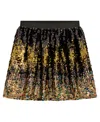 Guess Girls Sequin Mini Skirt In Gold