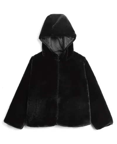 Guess Kids' Big Girls Hooded Jacket In Black