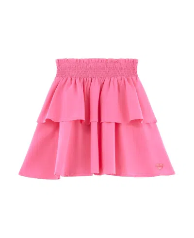 Guess Kids' Big Girls Poplin Skirt In Scared Pink