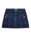 Guess Big Girls Stretch Denim Skirt In Blue Denim