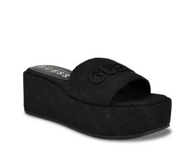 Guess Bintai Wedge Sandal In Multi