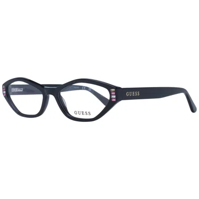 GUESS GUESS BLACK ACETATE GLASSES WOMEN'S (FRAMES)