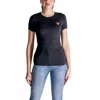 Guess Black Cotton T-shirt In Multi