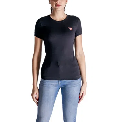 Guess Black Cotton T-shirt In Multi