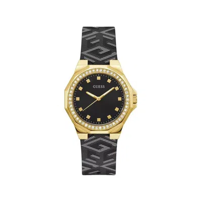 Guess Black Leather Watch