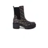 Guess Black Leather Boot In Black