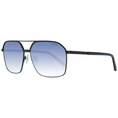 Guess Black Men Sunglasses In Blue