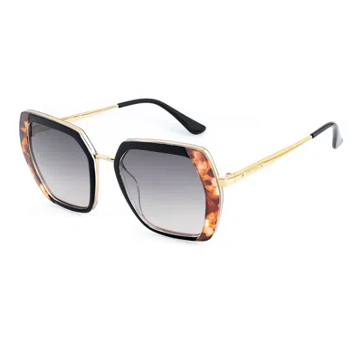 Guess Black Metal Sunglasses In Burgundy