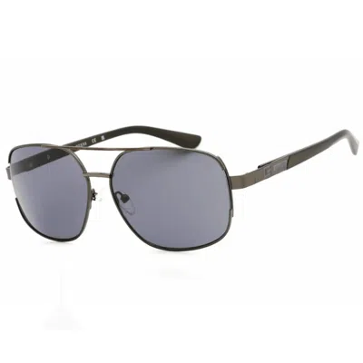 Guess Black Metal Sunglasses In Grey