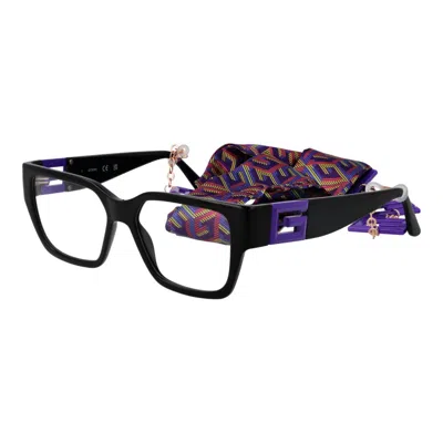 Guess Black Plastic Glasses  (frames) In Multi