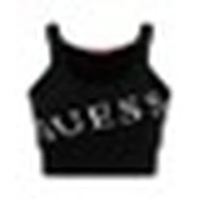 Guess Black Polyester Tank Tops