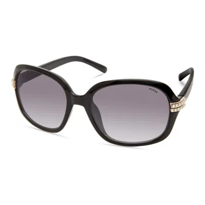 Guess Black Resin Sunglasses In Brown