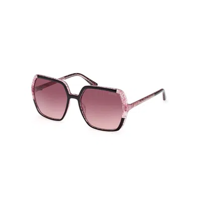 Guess Black Resin Sunglasses In Pink