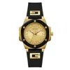Guess Black Synthetic Watch In Black