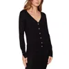 Guess Black Viscose Cardigan In Black