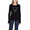 Guess Black Viscose Sweatshirt In Black