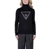 Guess Black Viscose Sweater In Black