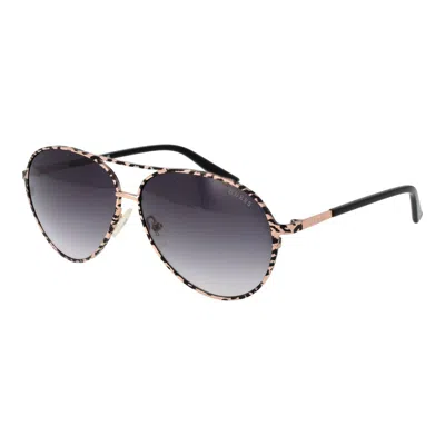 Guess Black Women Sunglasses In Blue
