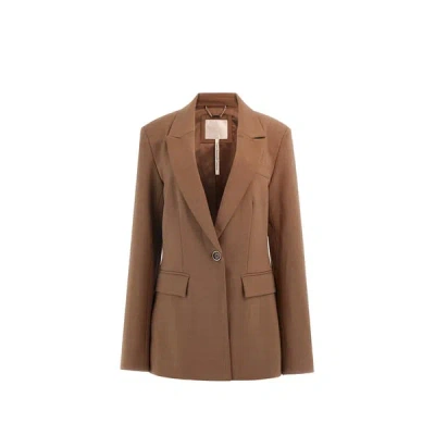 Guess Blazer Cintré In Brown