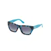 Guess Blue Acetate Sunglasses In Blue