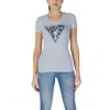 Guess Blue Cotton T-shirt In Gray