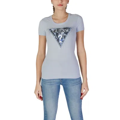 Guess Blue Cotton T-shirt In Gray