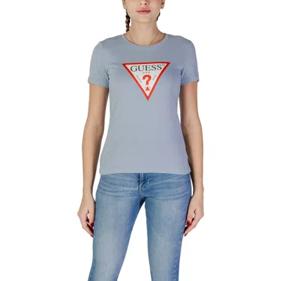 Guess Blue Cotton T-shirt In Multi