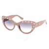 Guess Blue Gradient Cat Eye Ladies Sunglasses Gu00163 57w 54