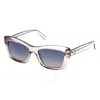 Guess Blue Gradient Cat Eye Ladies Sunglasses Gu00195 20w 52 In Blue
