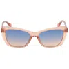 Guess Blue Gradient Cat Eye Ladies Sunglasses Gu7774 74w 55 In Blue