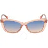 Guess Blue Gradient Cat Eye Ladies Sunglasses Gu7774 74w 55 In Blue / Ink / Pink
