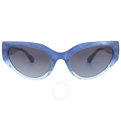 Guess Blue Gradient Cat Eye Ladies Sunglasses Gu7787-a 92w 57