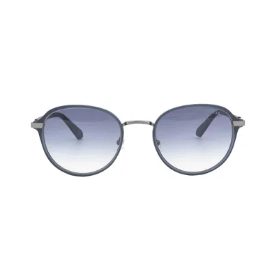Guess Blue Gradient Oval Men's Sunglasses Gu00031 91w 53