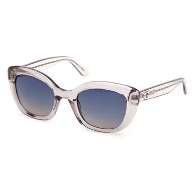 Guess Blue Gradient Square Ladies Sunglasses Gu00196 20w 51 In Brown