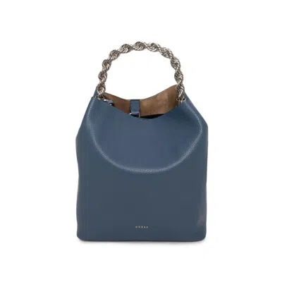 Guess Blue Leather Shoulder Bag