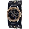 Guess Leather Women's Watch In Blue