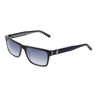 Guess Blue Plastic Sunglasses In Black