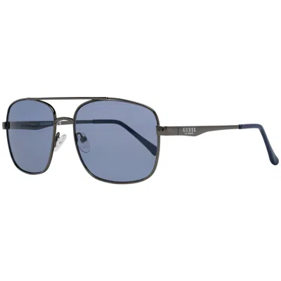 Guess Blue Navigator Men's Sunglasses Gf0211 08v 58