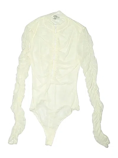 Pre-owned Guess Bodysuit In Ivory