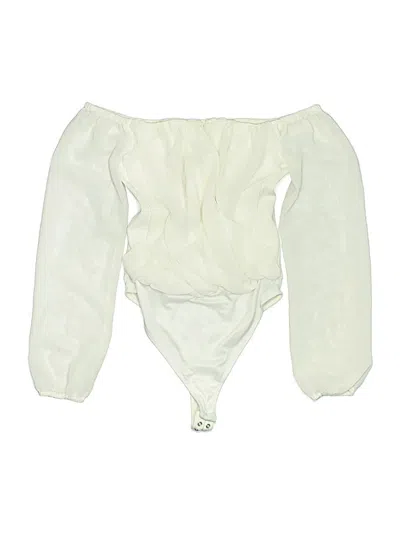 Pre-owned Guess Bodysuit In Ivory