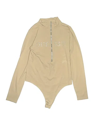 Pre-owned Guess Bodysuit In Tan